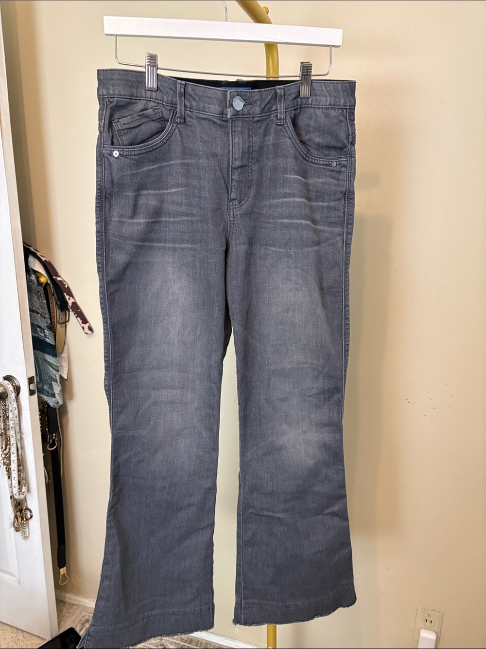 Democracy Women's Gray Flare Jeans